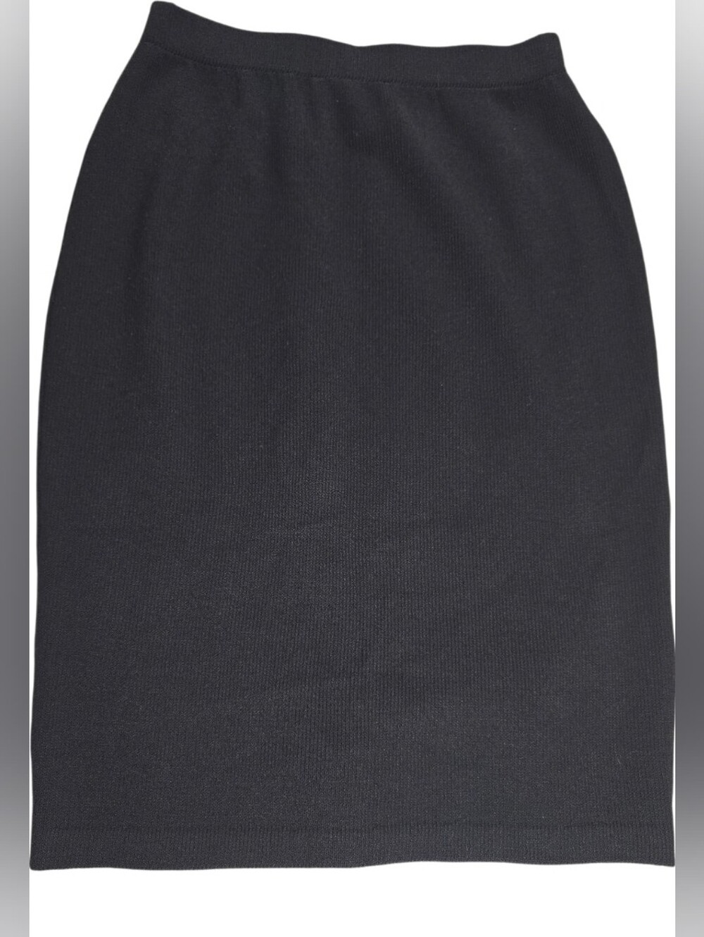 St. John Women’s Size 10 Black Knit Pencil Skirt Classic Luxury Career